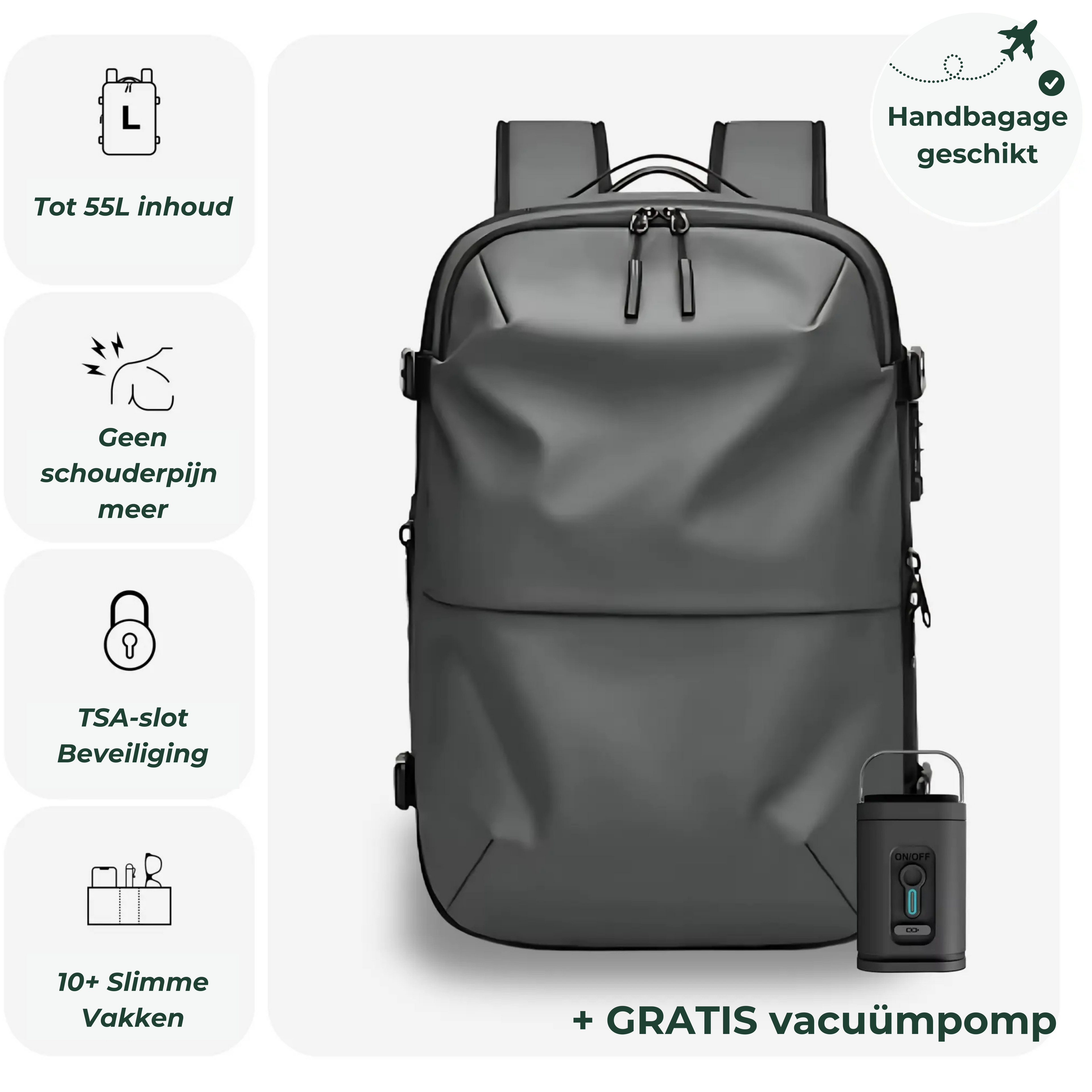 THE TRAVL - REISTAS + GRATIS VACUÜMPOMP