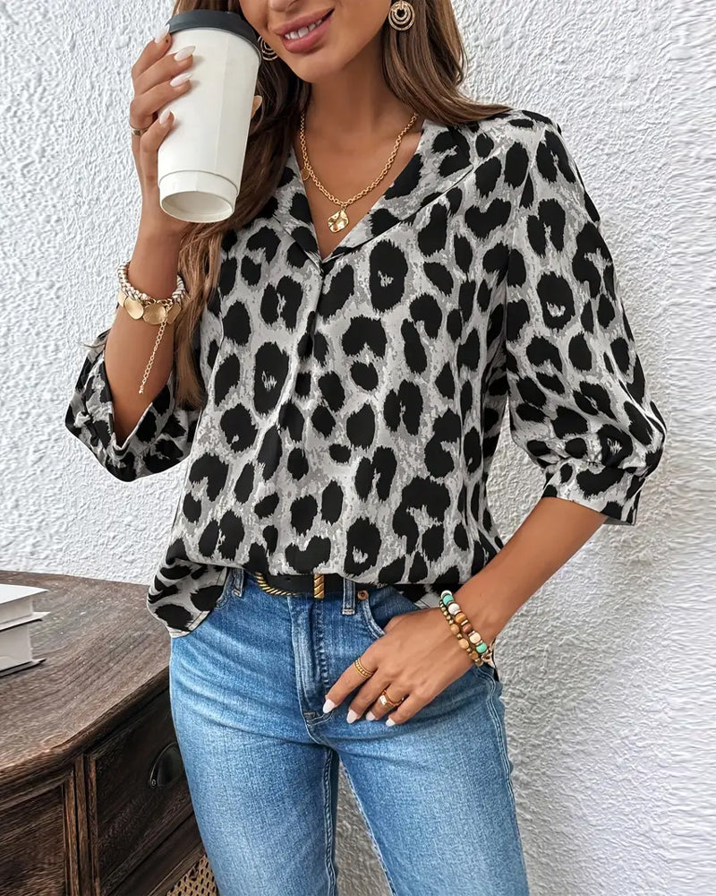 THE ROSALYN - 3/4 MOUW BLOUSE