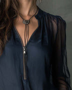 THE JACKY - 1/2 ZIP BLOUSE