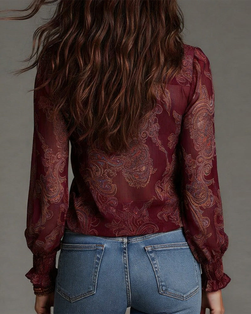 THE KIM - 1/2 ZIP BLOUSE