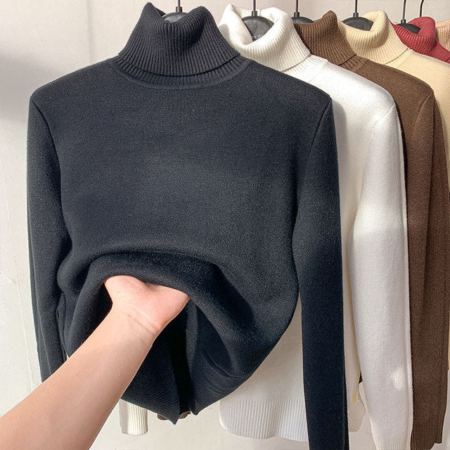 THE ROSA - FLEECE TURTLENECK - NOBLE