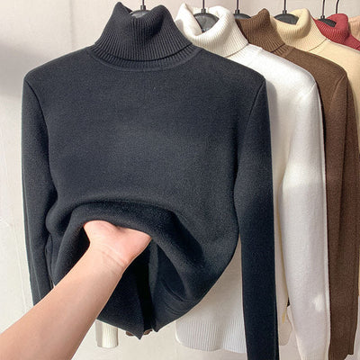 THE ROSA - FLEECE TURTLENECK - NOBLE