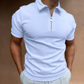 THE NIGEL - HALF ZIP POLO - NOBLE
