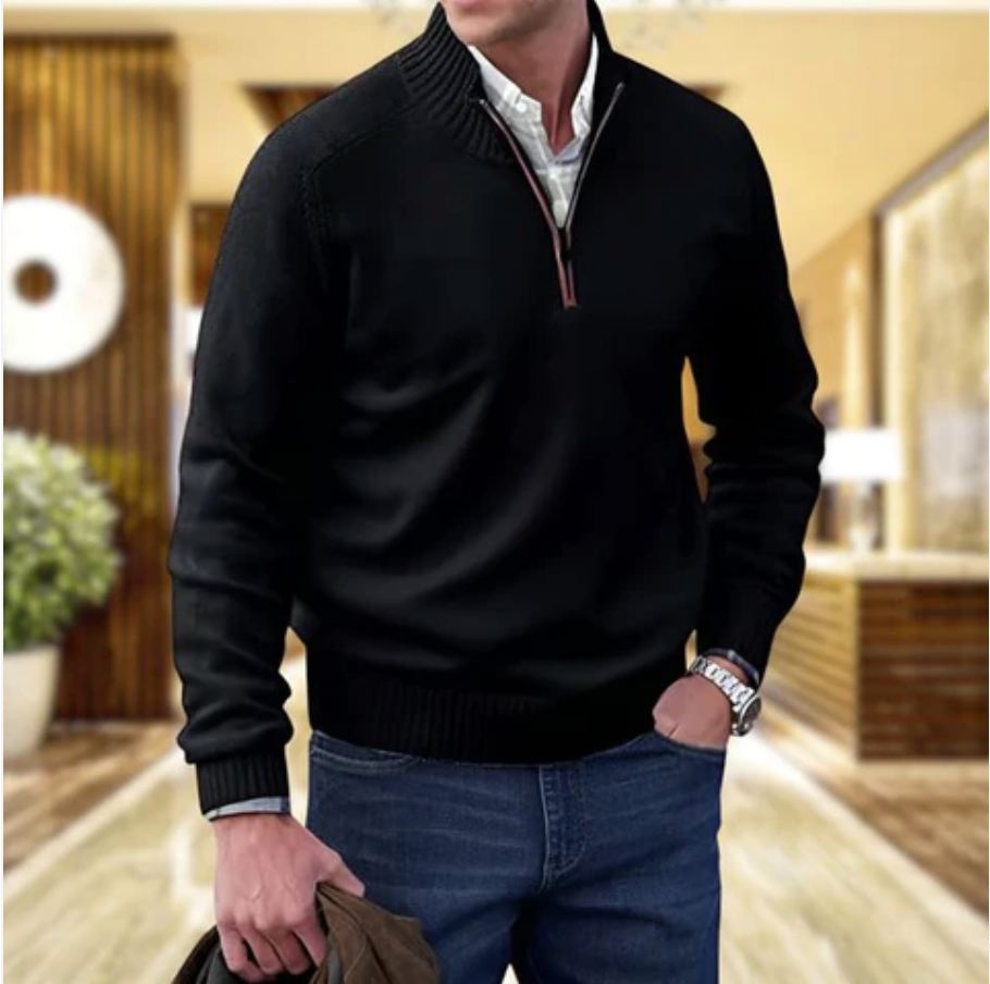 THE GIANNI - 1/4 ZIP SWEATER 1+1 GRATIS