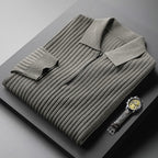 THE BRAGA - HALF ZIP POLO - NOBLE