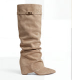 THE SOFIA - SUÈDE SLOUCH BOOTS