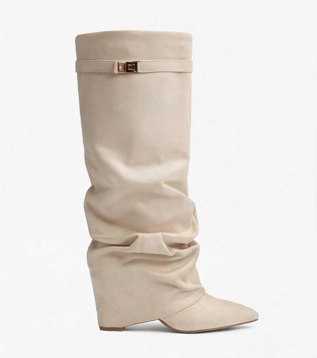 THE SOFIA - SUÈDE SLOUCH BOOTS