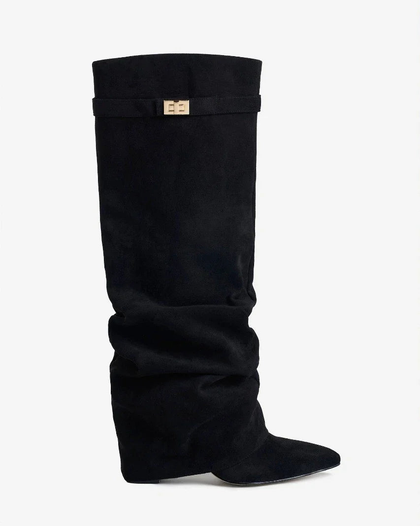 THE SOFIA - SUÈDE SLOUCH BOOTS