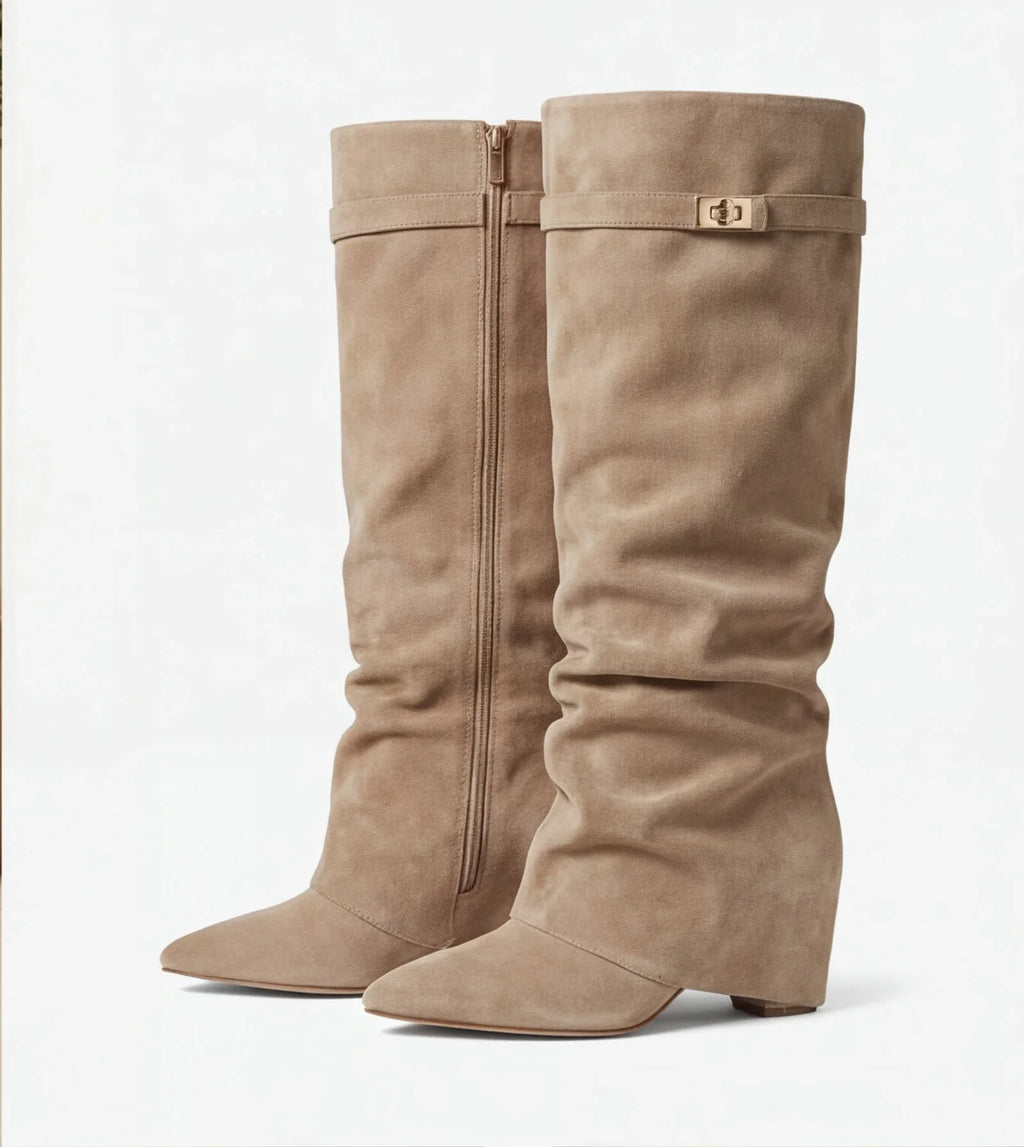 THE SOFIA - SUÈDE SLOUCH BOOTS