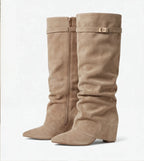 THE SOFIA - SUÈDE SLOUCH BOOTS