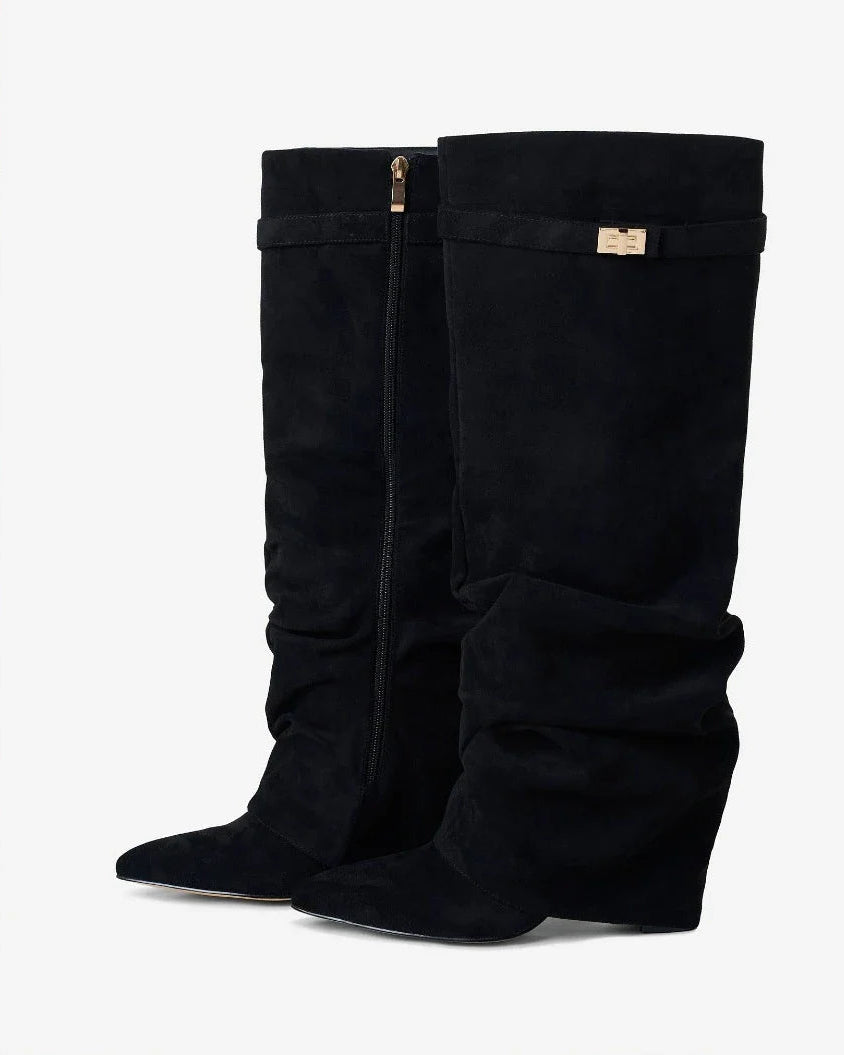 THE SOFIA - SUÈDE SLOUCH BOOTS