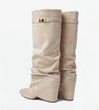 THE SOFIA - SUÈDE SLOUCH BOOTS