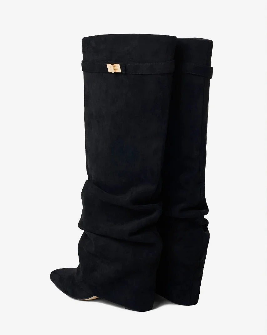 THE SOFIA - SUÈDE SLOUCH BOOTS