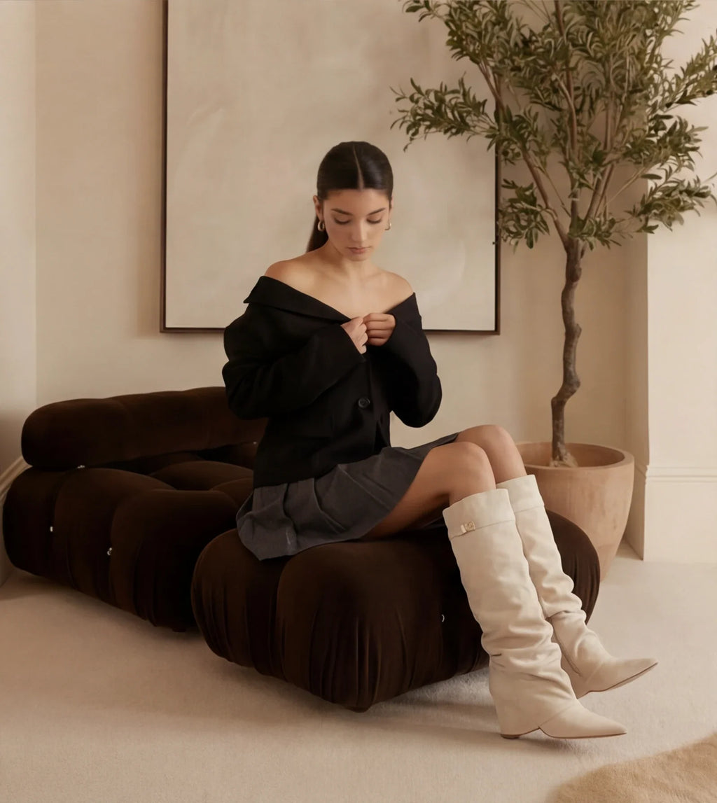 THE SOFIA - SUÈDE SLOUCH BOOTS