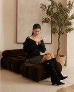 THE SOFIA - SUÈDE SLOUCH BOOTS