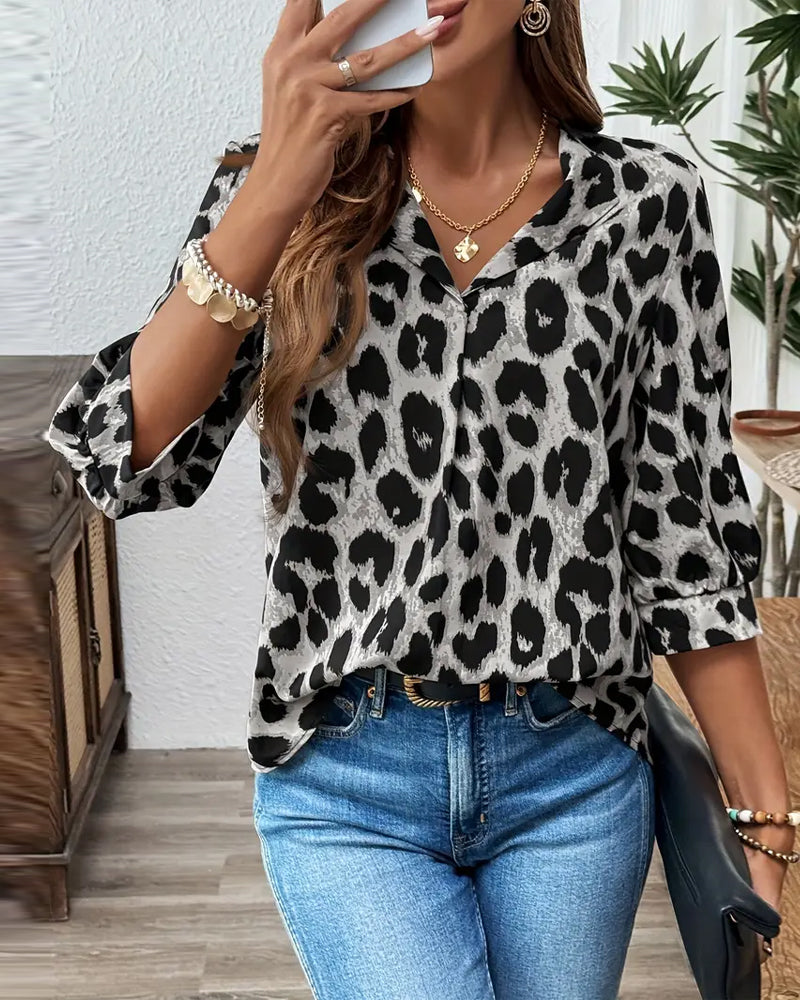 THE ROSALYN - 3/4 MOUW BLOUSE